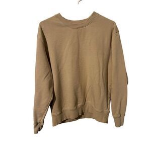 Old Navy Men’s Beige Crewneck Sweatshirt Size M Long‎ Sleeve Cozy